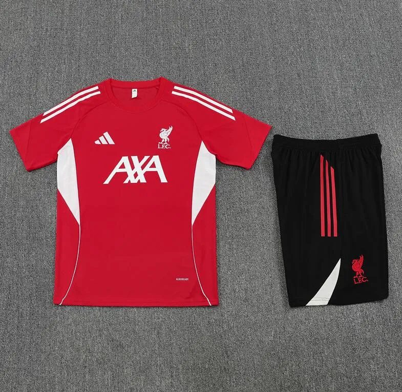 Camiseta Liverpool Pre-Match (Hombre/NiÑo) Rojo 25/26 +Pantalones Oportunidad, aprovéchalo