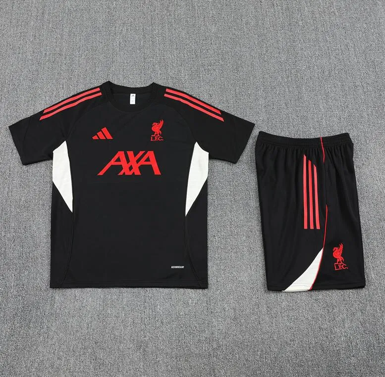 Camiseta Liverpool Pre-Match (Hombre/NiÑo) Negro 25/26 +Pantalones Cógelo este saldazo asequible
