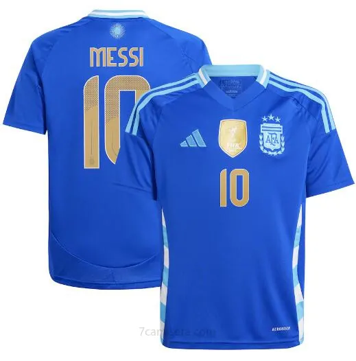 Camiseta Argentina 2ª Equipación 2024 Messi #10 Ahorro, reserva
