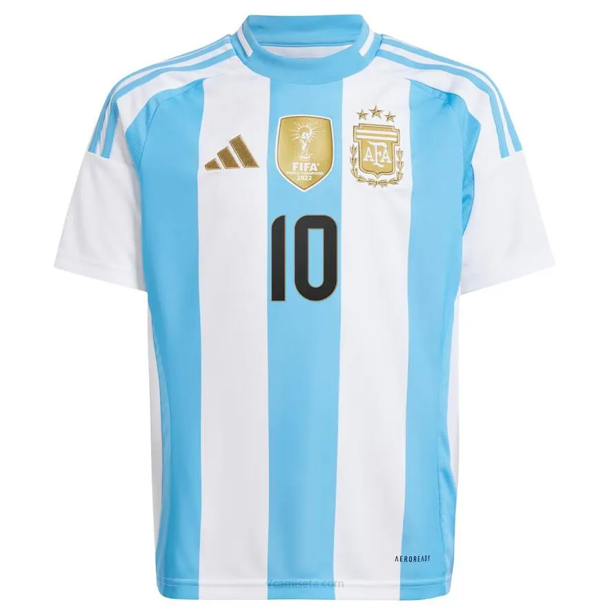 Camiseta Argentina 1ª Equipación 2024 Messi #10 Saldazo magnífico