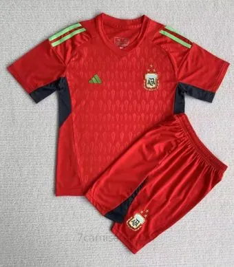 Camiseta Argentina Portera 3 Estrellas Roja Niño ¡¡Cómo justo preciaso de outlet!