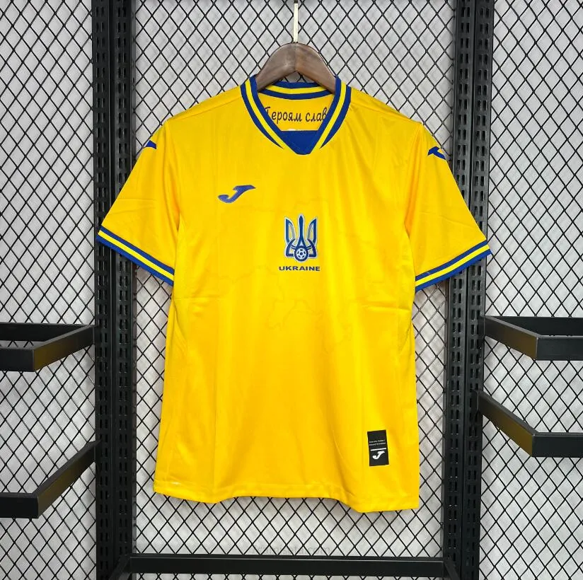 Camiseta Ukraine 1ª Equipación 24/25 Simbólico preciaco, no lo pienses en toda la red