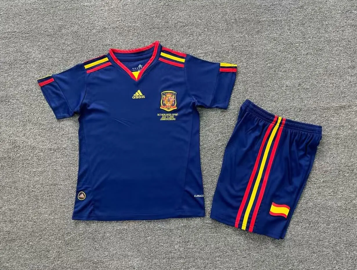 Conjunto Retro España Segunda Equipación 2010 Niño Adquiere de risa