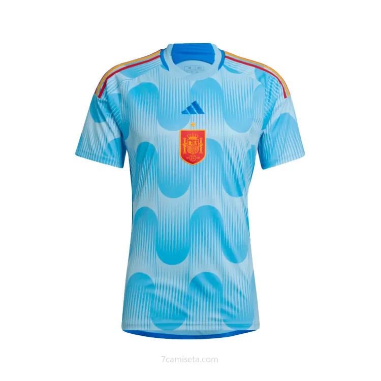 Camiseta España Segunda Equipación Mundial Qatar 2022 ¡¡Ni te imaginas formidable ahorro más barato que nunca!