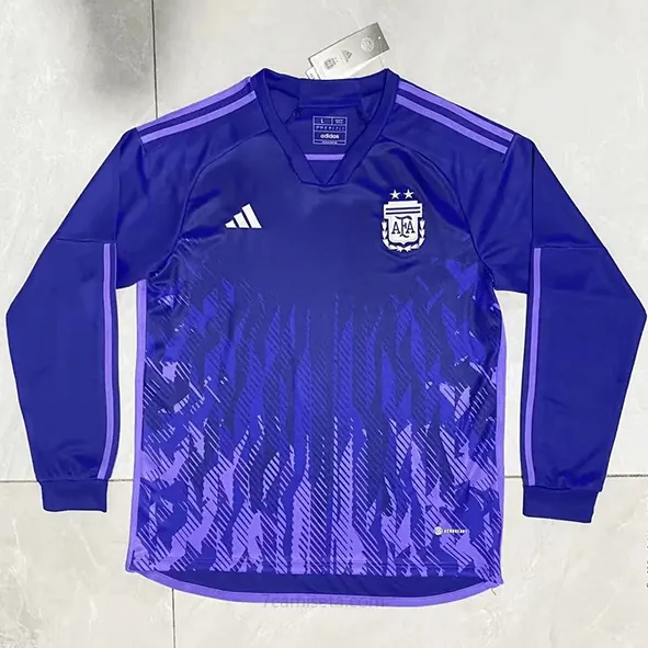 Camiseta Argentina Segunda Equipación Mundial Qatar 2022 ML Llévatelo este saldo estupendo