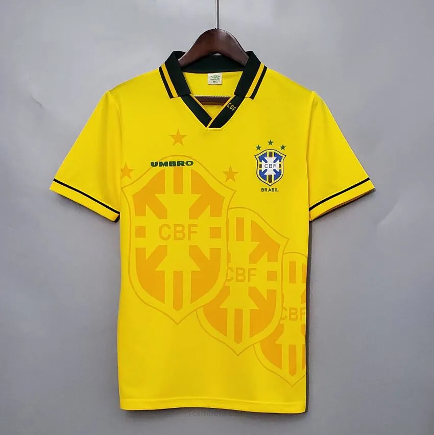 Camiseta Retro BRASIL Primera Equipación 93/94 Descuento fabuloso más barato que nunca