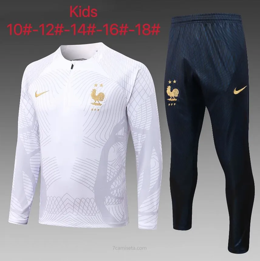 Chandal Entrenamiento Francia 22-23 Niño + Pantalones ¡¡Cómo regalado oportunidad de outlet!