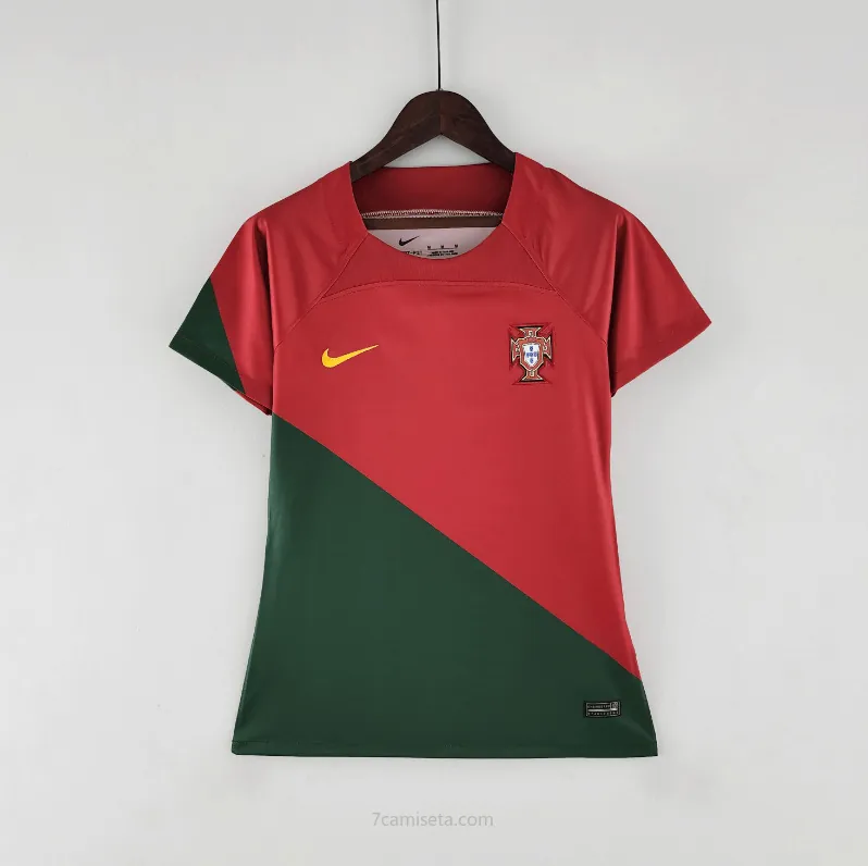 Camiseta Portugal Primera Equipación 2022 Mujer ¡¡Qué magnífico ofertón más barato que nunca!