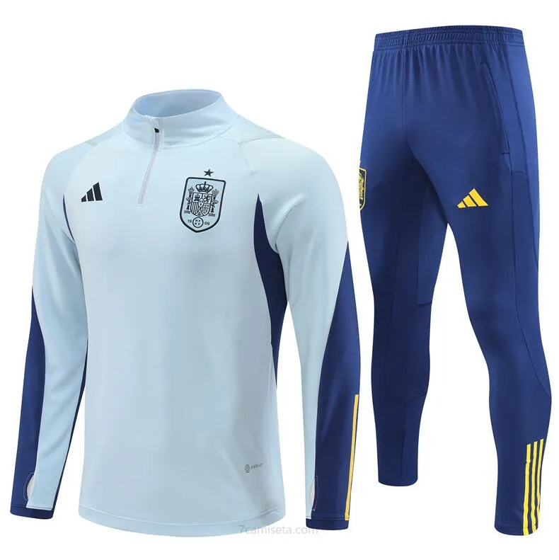 Sudadera entrenamiento FC España 22/23 Azul Niño ¡¡Ni te imaginas justo rebajón de derribo!
