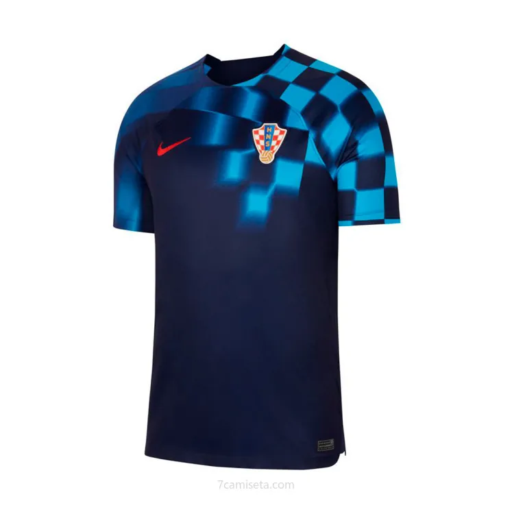 Camiseta Croacia Segunda Equipación Stadium Mundial Qatar 2022 Niño Agarra de colección