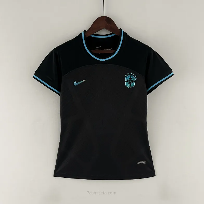 Camiseta Brasil Concepto 2022 Negro Mujer Preciaco, dispara