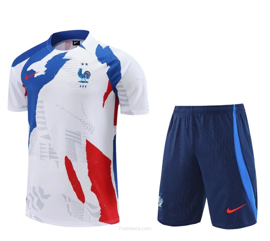 Camiseta Francia Pre-Match Mundial Qatar 23/24 + Pantalones Oportunidad asequible calidad asegurada