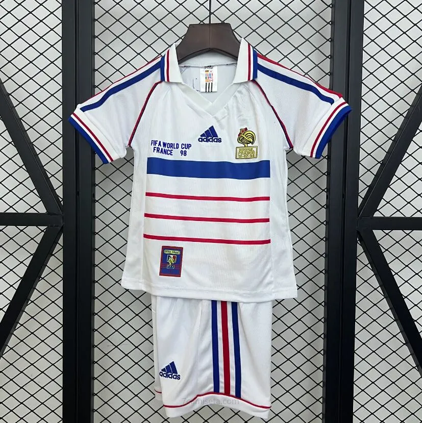 Camiseta Retro Francia Segunda Equipación 1998 Niño ¡¡Ni te imaginas barato ganga de fábrica!