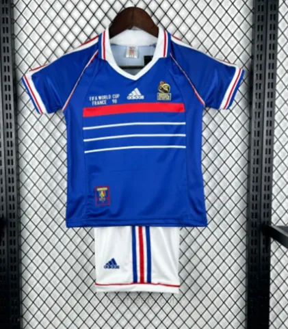 Camiseta Retro Francia Primera Equipación 1998 Niño ¡¡Cómo bestial rebajón como nunca!