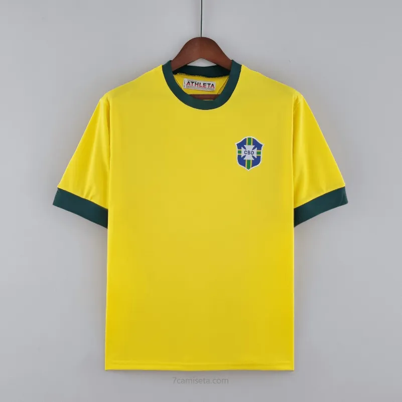 Camiseta Retro Brasil Primera Equipación 1970 Ganga genial