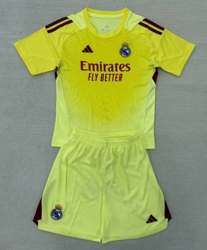 Camiseta Real Madrid Portero (Hombre/Niño) Amarillo 25/26 Saldazo increíble