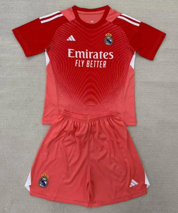 Camiseta Real Madrid Portero (Hombre/Niño) Rojo 25/26 Gasta menos hasta fin de existencias