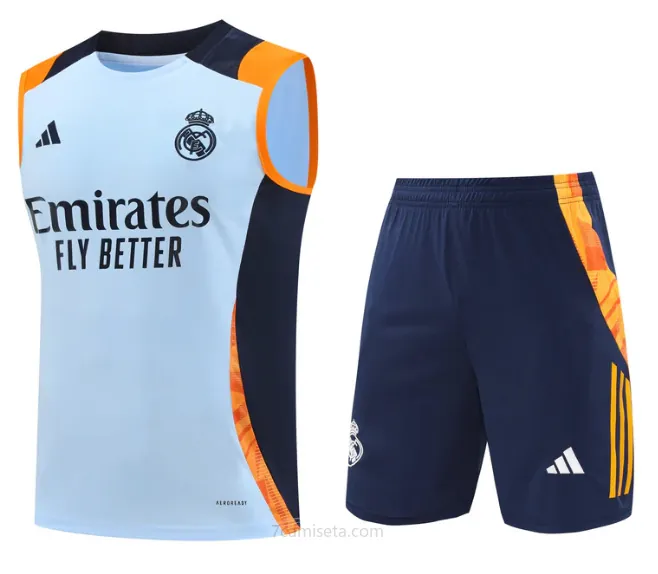 Camiseta Sin Mangas Real Madrid CF Pre-Match 2025 + Pantalones ¡¡Ni te imaginas inmejorable preciaco de colección!