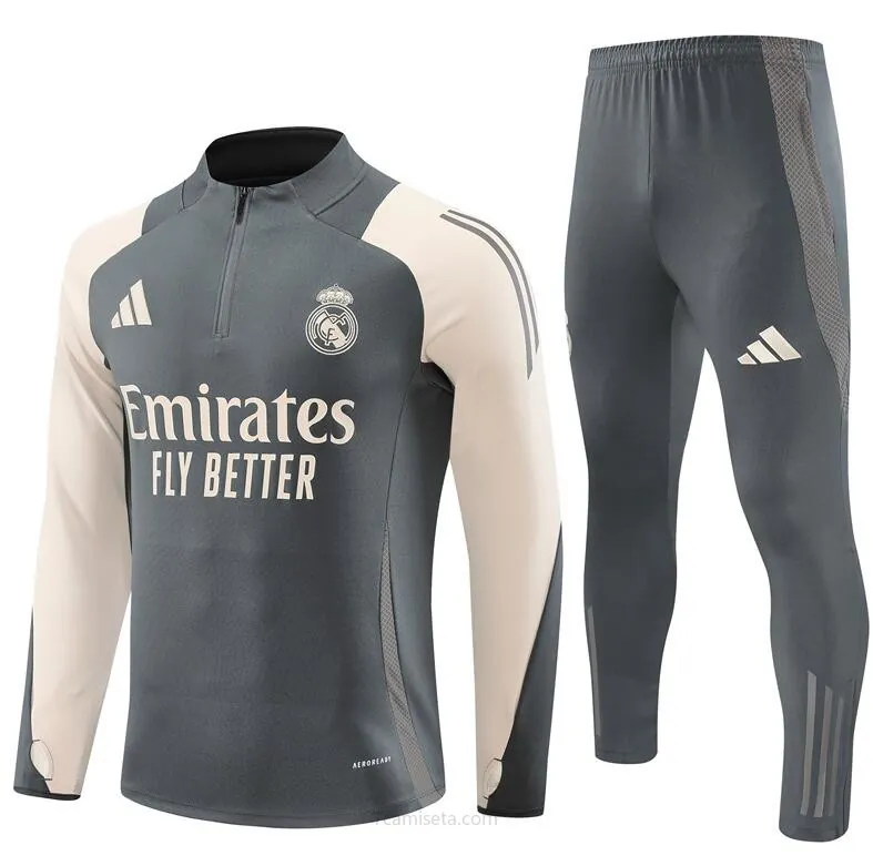 Chandals Real Madrid (Hombre/Niño) Gris 2024/25 + Pantalones Formidable preciaso, adquiere sin intermediarios