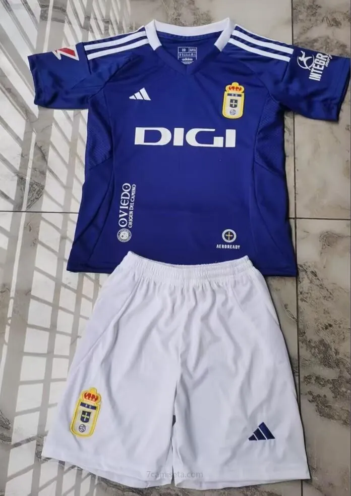 Camiseta Real Oviedo Primera Equipación 24/25 Niño Portentoso ahorro, benefíciate solo hoy