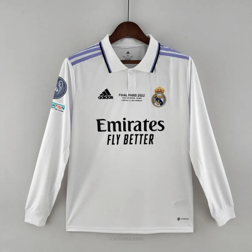 Camiseta Real Madrid 14 Champions 22/23 ML Rebajón, reserva