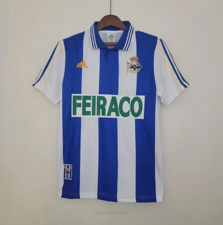 Camiseta LA CORUÑA Primera Equipación 99/00 Retro Saldo inmejorable por tiempo limitado