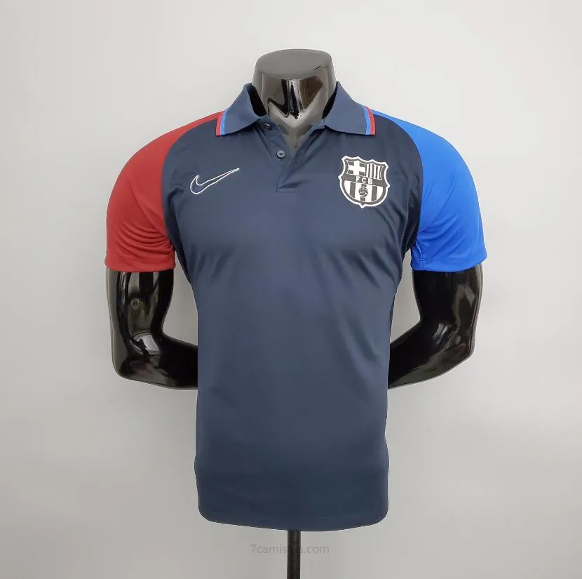 Camiseta Polo B-arcelona 2021/22 Royal Azul Chollazo soberbio
