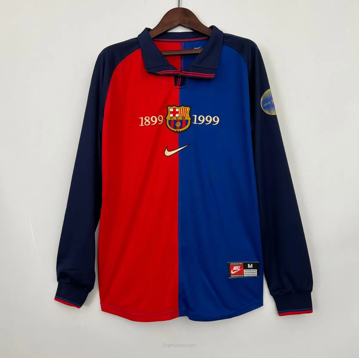 Camiseta Retro Manga Larga B-arcelona 100th Anniversary ¡¡Cómo precio, aprovéchalo!