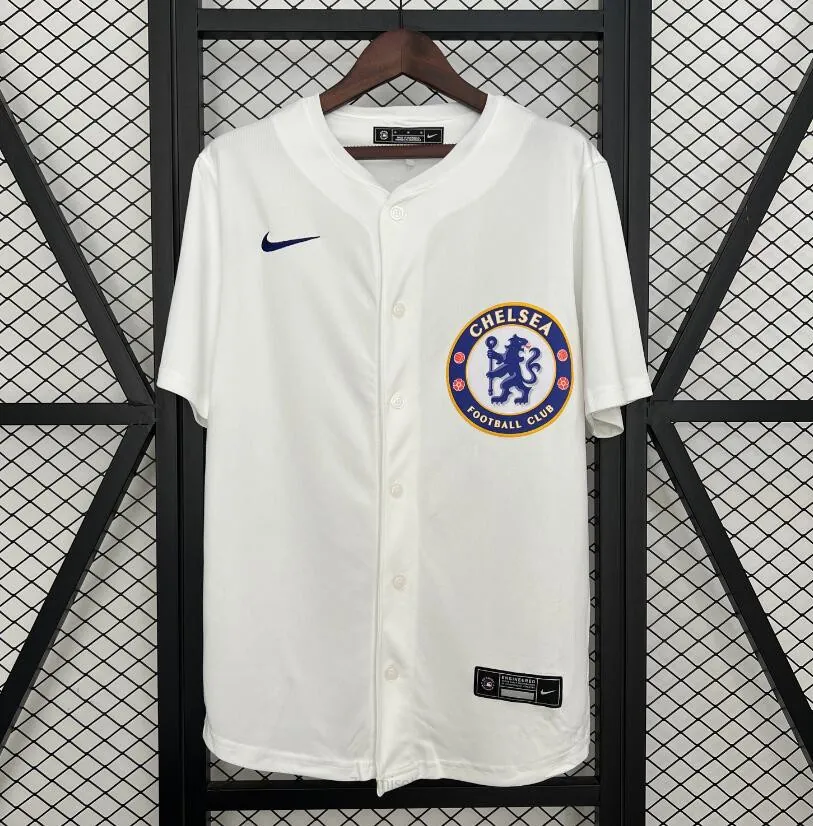 Camiseta Chelsea FC Base-ball 25/26 Simbólico bicoca, activa más barato que nunca