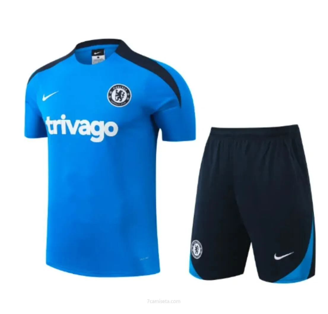 Camiseta Chelsea FC Pre-Match 24/25 + Pantalones Descuento económico por tiempo limitado