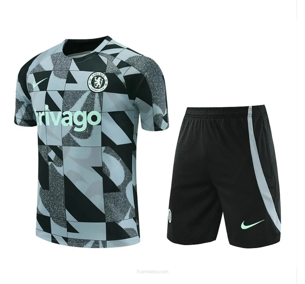 Camiseta Chelsea FC Pre-Match 24/25 Grey + Pantalones Pide ahora este preciaso transparente