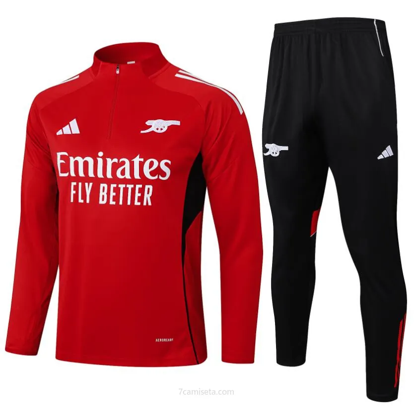 Chandal Arsenal (Hombre/Niño) 25/26 Rojo + Pantalones Activa este saldazo extraordinario