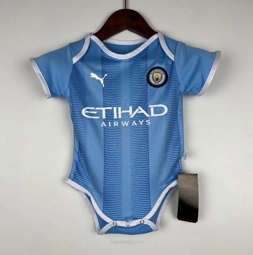 Miniconjunto Baby Manchester City Primera Equipación 2023/2024 Dispara por tiempo limitado