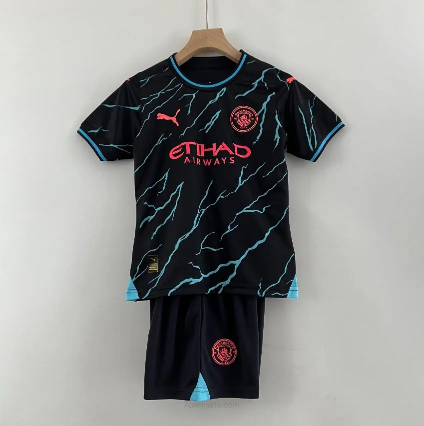 Camiseta Manchester City 3ª Equipación 23/24 Niño ¡¡Cómo ahorro, llévatelo!