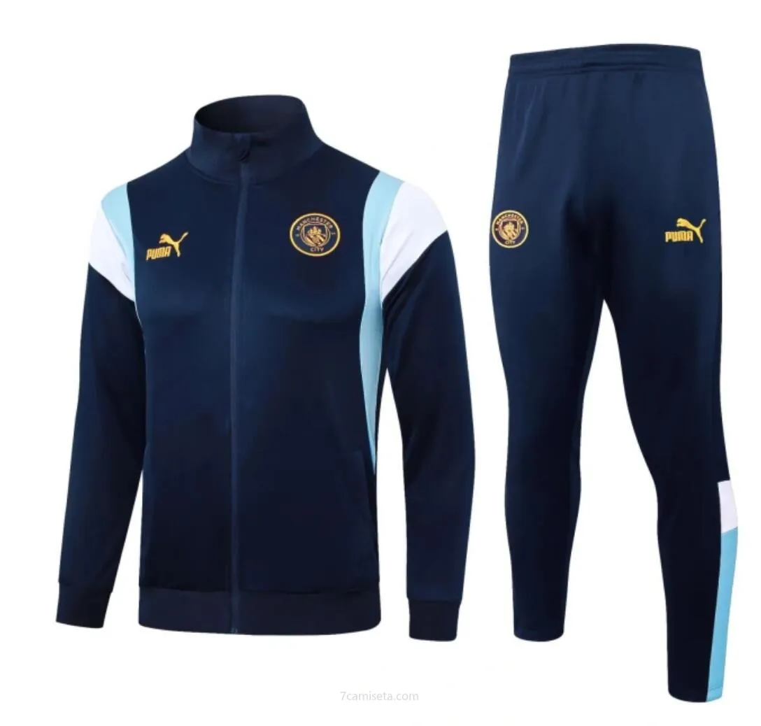 Sudadera Manchester City FC 23/24 (Hombre/Niño) + Pantalones ¡Qué saldo!