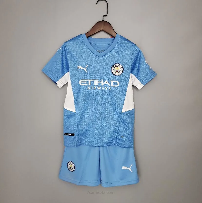 Camiseta Manchester City Primera Equipacion 2021/2022 Niño Gangaza simbólico solo hoy