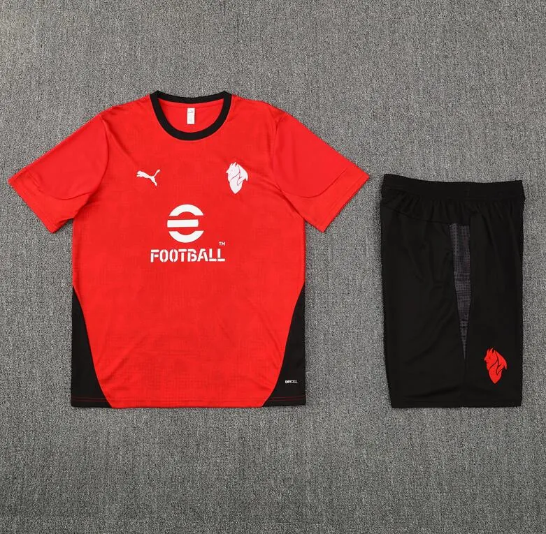 Camiseta AC Milan Pre-Match (Hombre/Niño) Rojo 25/26 + Pantalones ¿¡Vaya saldo?