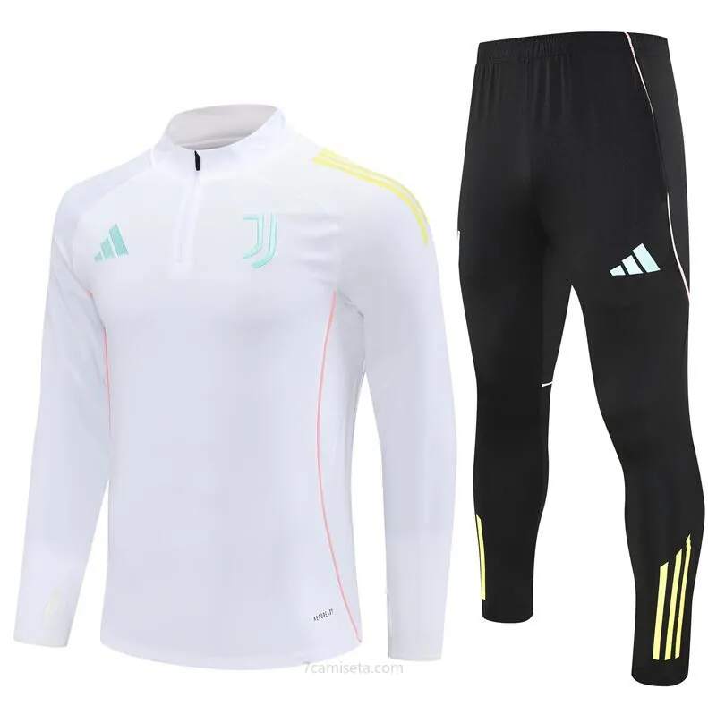 Chandals Juventus 25/26 Blanco (Hombre/Niño) + Pantalones Bicoca divino de fábrica