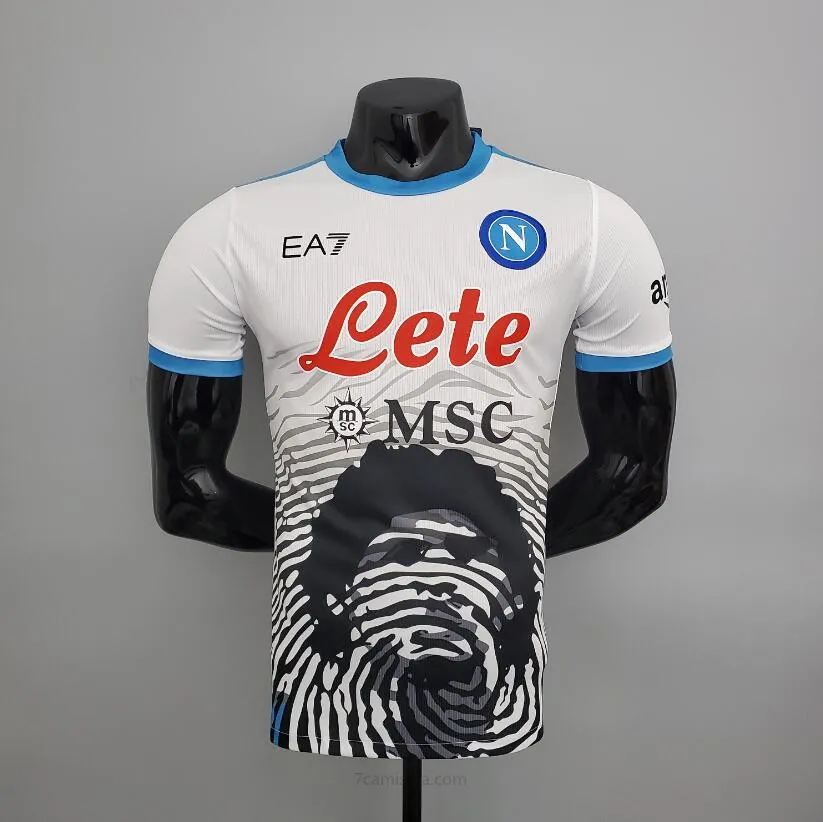 Camisetas Napoli Conmemorativas De Maradona Blanco Divino chollo, date prisa solo hoy