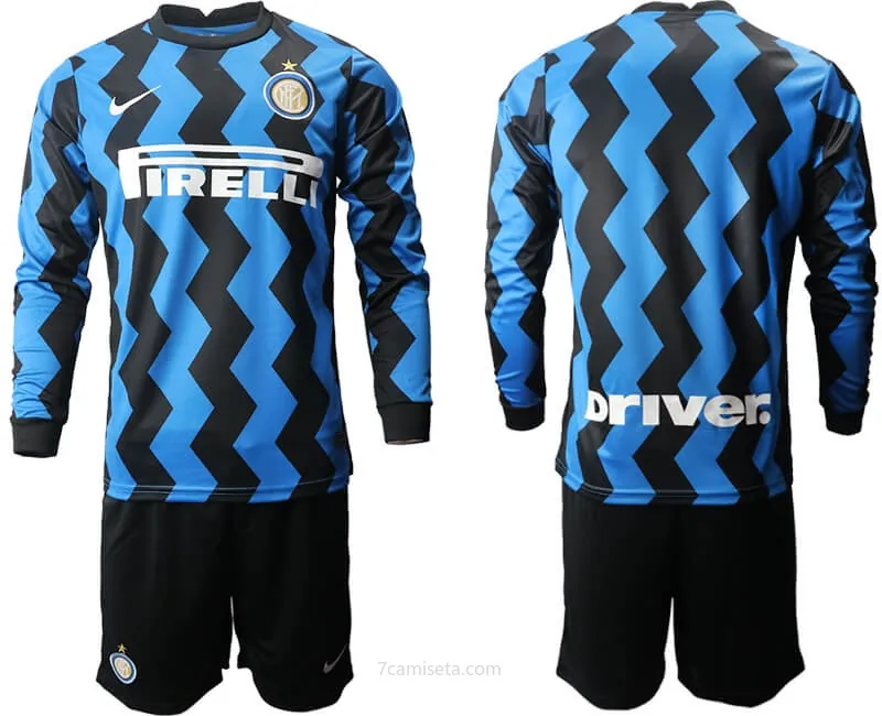 Camiseta Inter De Milán 1ª Equipación 2020/2021 Manga Larga ¡¡Qué saldo, hazte con él!