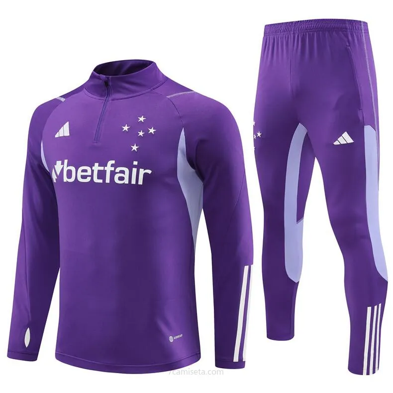 Sudadera Fc Cruzeiro 23/24 Púrpura (Hombre/Niño) + Pantalones ¡¡Qué descuento, atrapa!