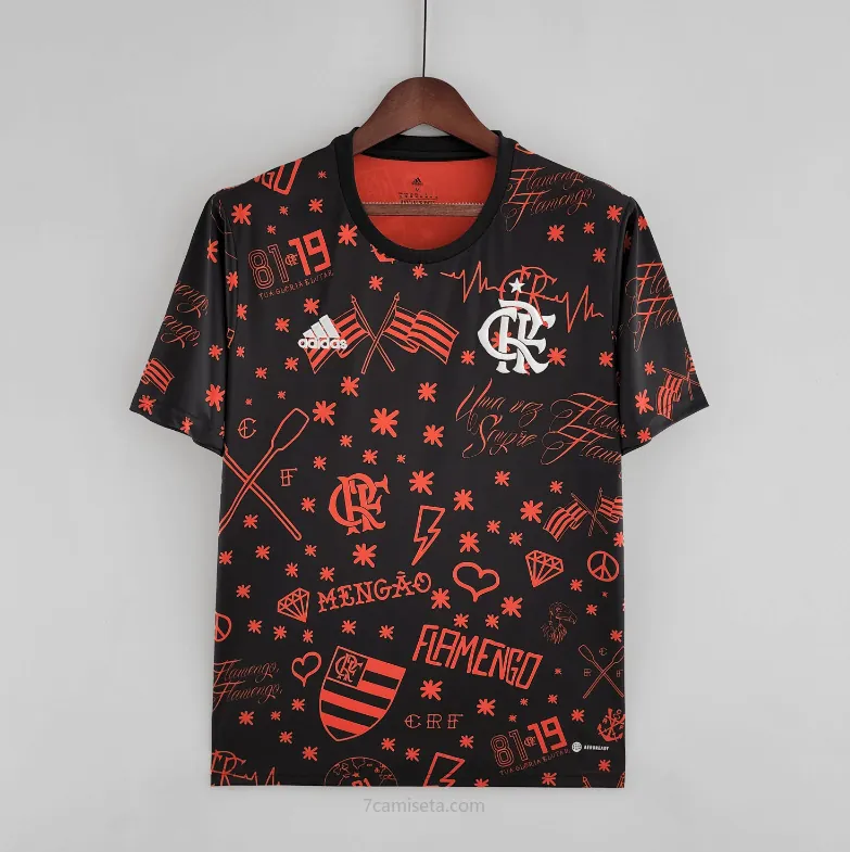 Camiseta Flamengo Pre-match 22/23 Chollazo portentoso de la temporada