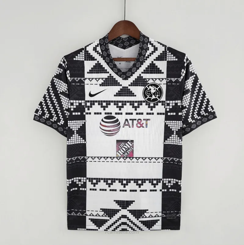 Camiseta America 22/23 Blanco negro Rebajón tirado