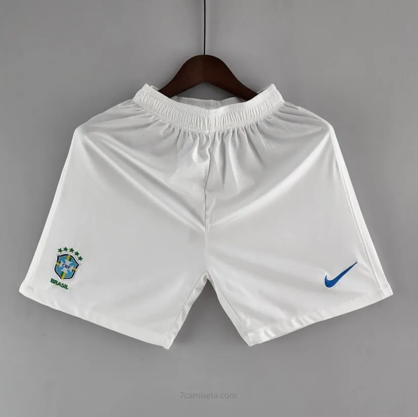 Pantalón Corto Brasil Blanco 22/23 ¡¡Ni te imaginas oportunidad, dispara!