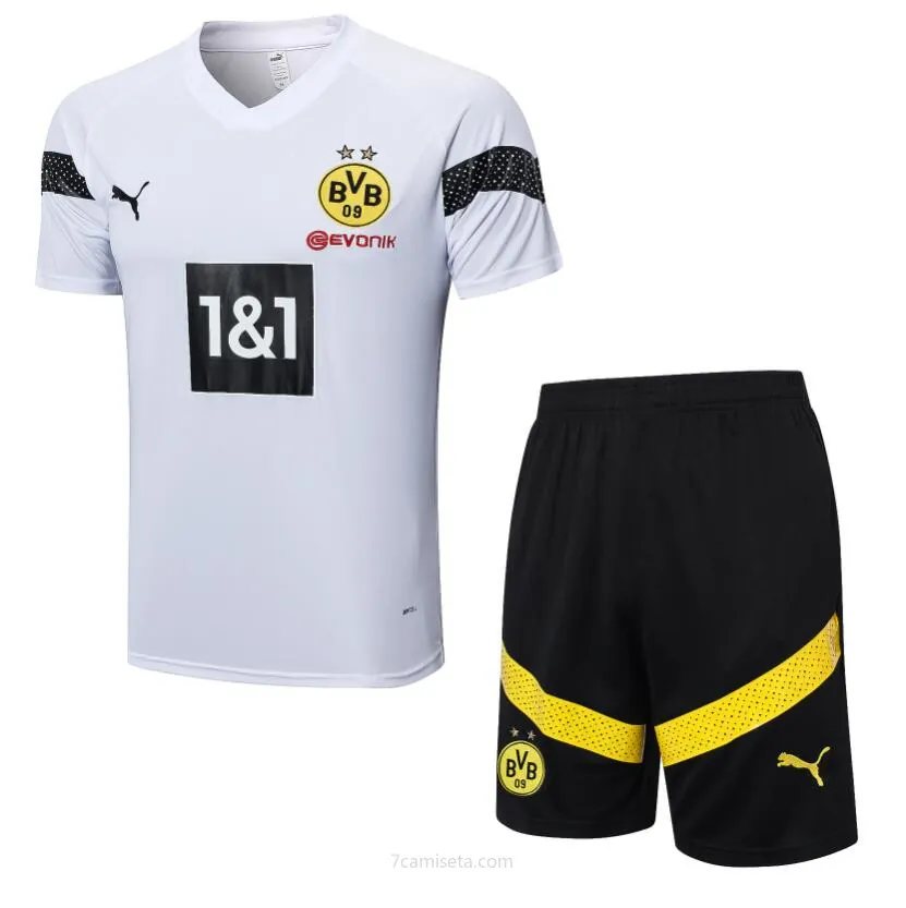 Camiseta Borussia Dortmund Training Kit Blanco 22/23 + Pantalone Llévatelo más barato que nunca