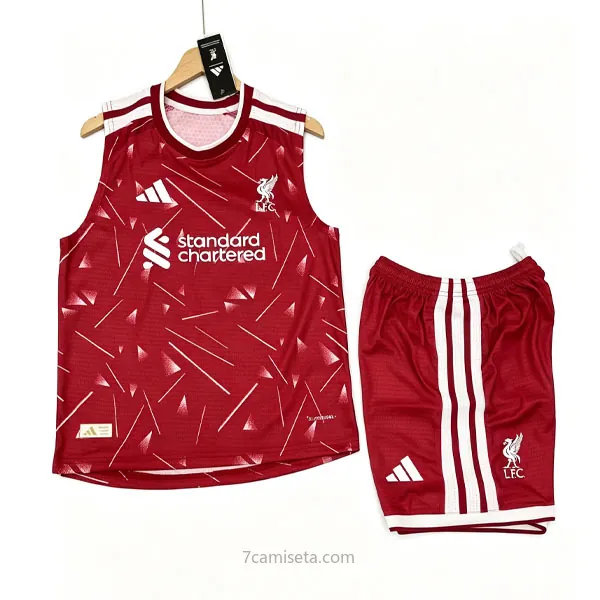 Niños Liverpool Sin Mangas de la 1ª Equipación 2026-2027 Versión Jugador