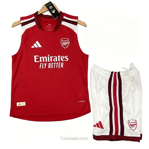 Niños Arsenal Sin Mangas de la 1ª Equipación 2026-2027 Versión Jugador