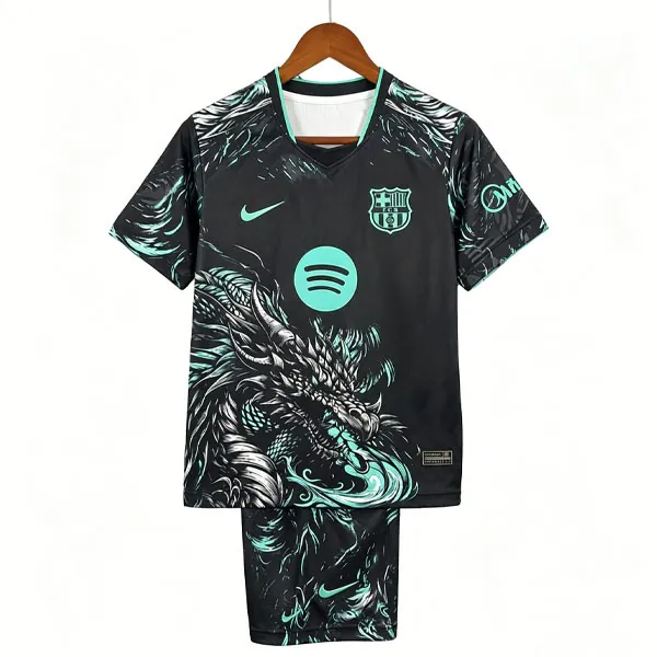 Niños FC Barcelona Camiseta de la Especial Equipación 2026-2027 Dragón Negro Llévatelo como nunca