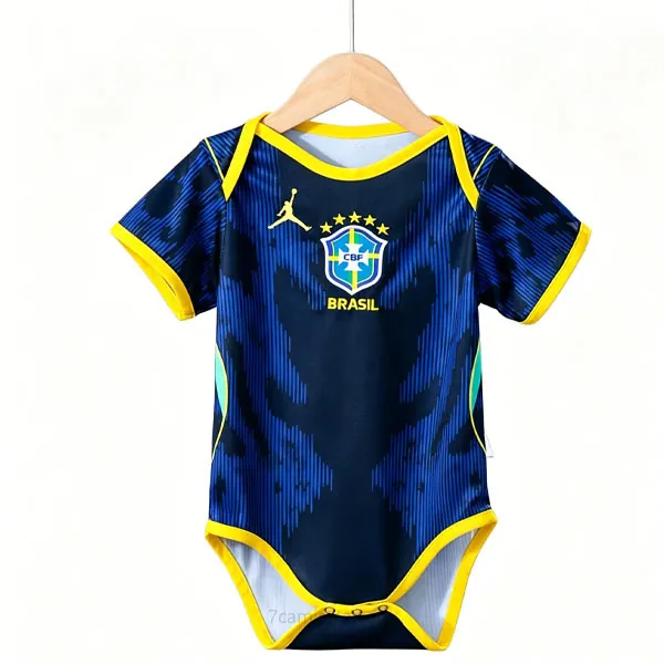 Bebés Brasil Camiseta de la 2ª Equipación 2026-2027 Celestial bicoca, no lo dejes escapar de colección