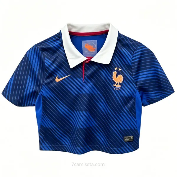 Mujer Francia Camiseta de la 1ª Equipación 2026-2027 Corto Saldo estupendo de la temporada